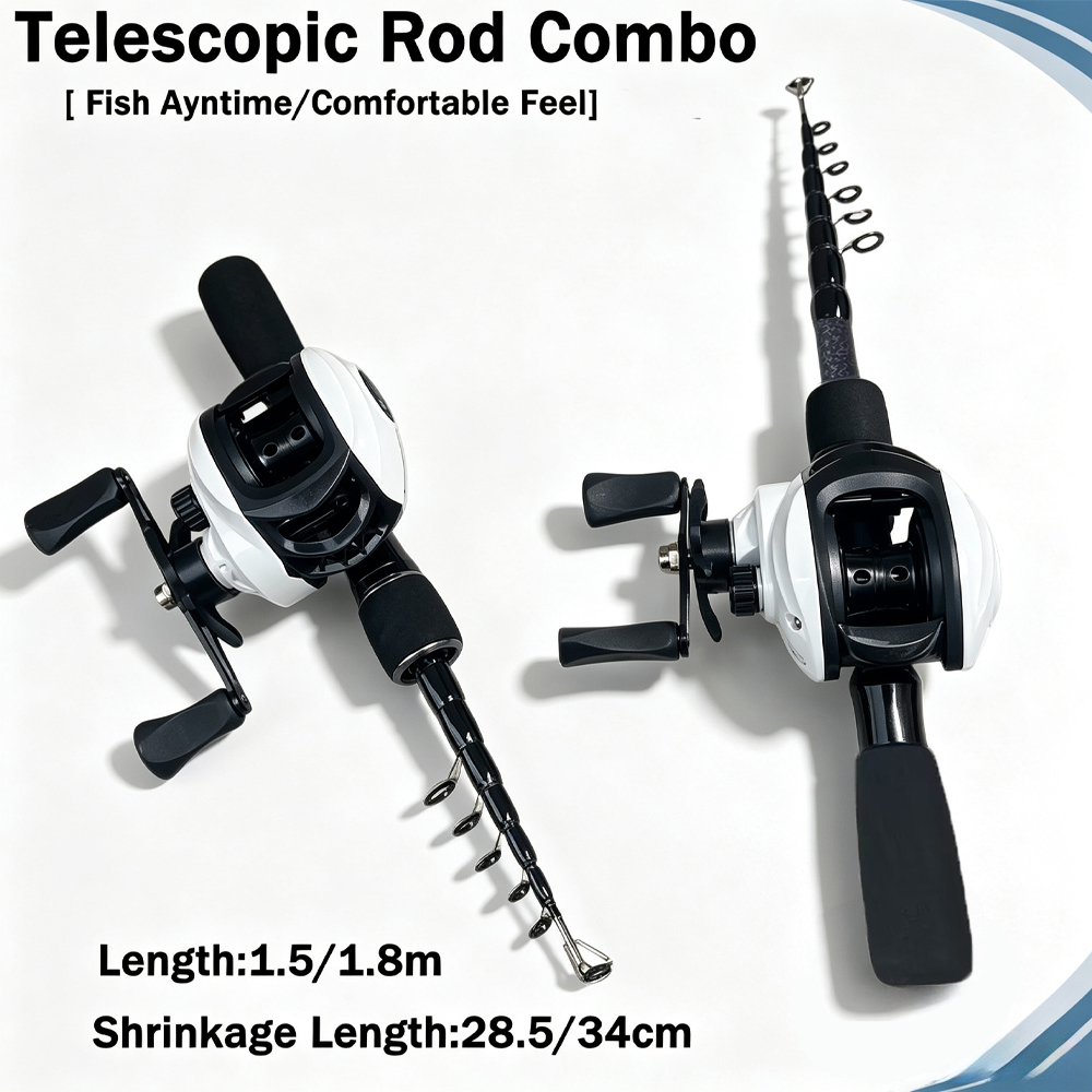 Conjunto de Vara de Pesca Tele - Fishing Rod Spinning avaliação e preço